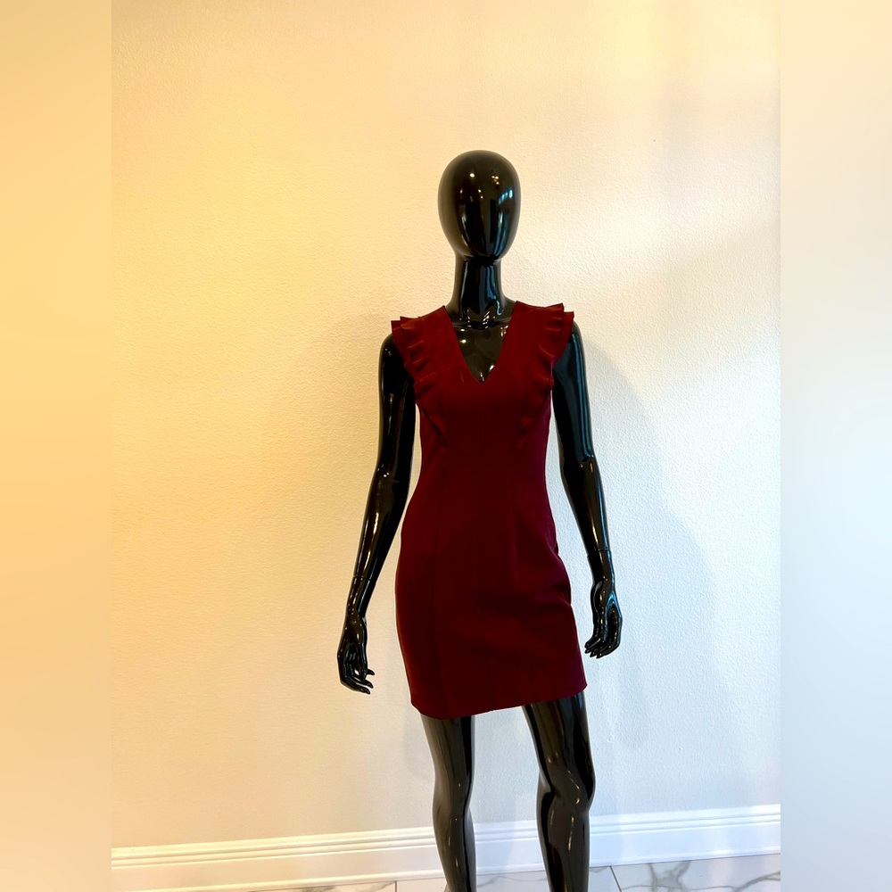 Luxury Bailey/44 maroon dress! Like new. Size small